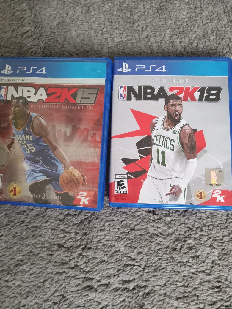 2 Ps4 Games Pickup Only Cash $7,50  Each 
