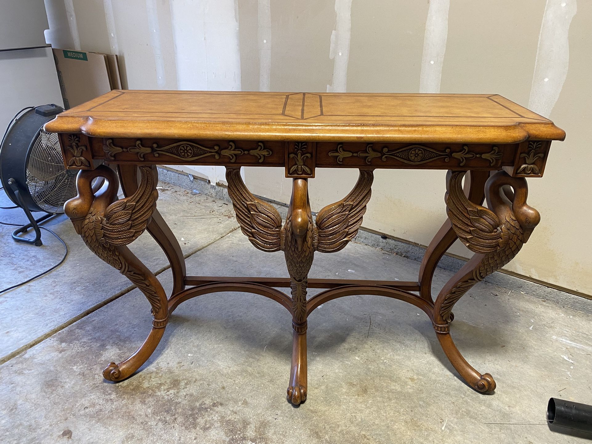Stunning Antique/Vintage Italian Carved console table Length- 50” Height- 34 3/4” Depth- 15”