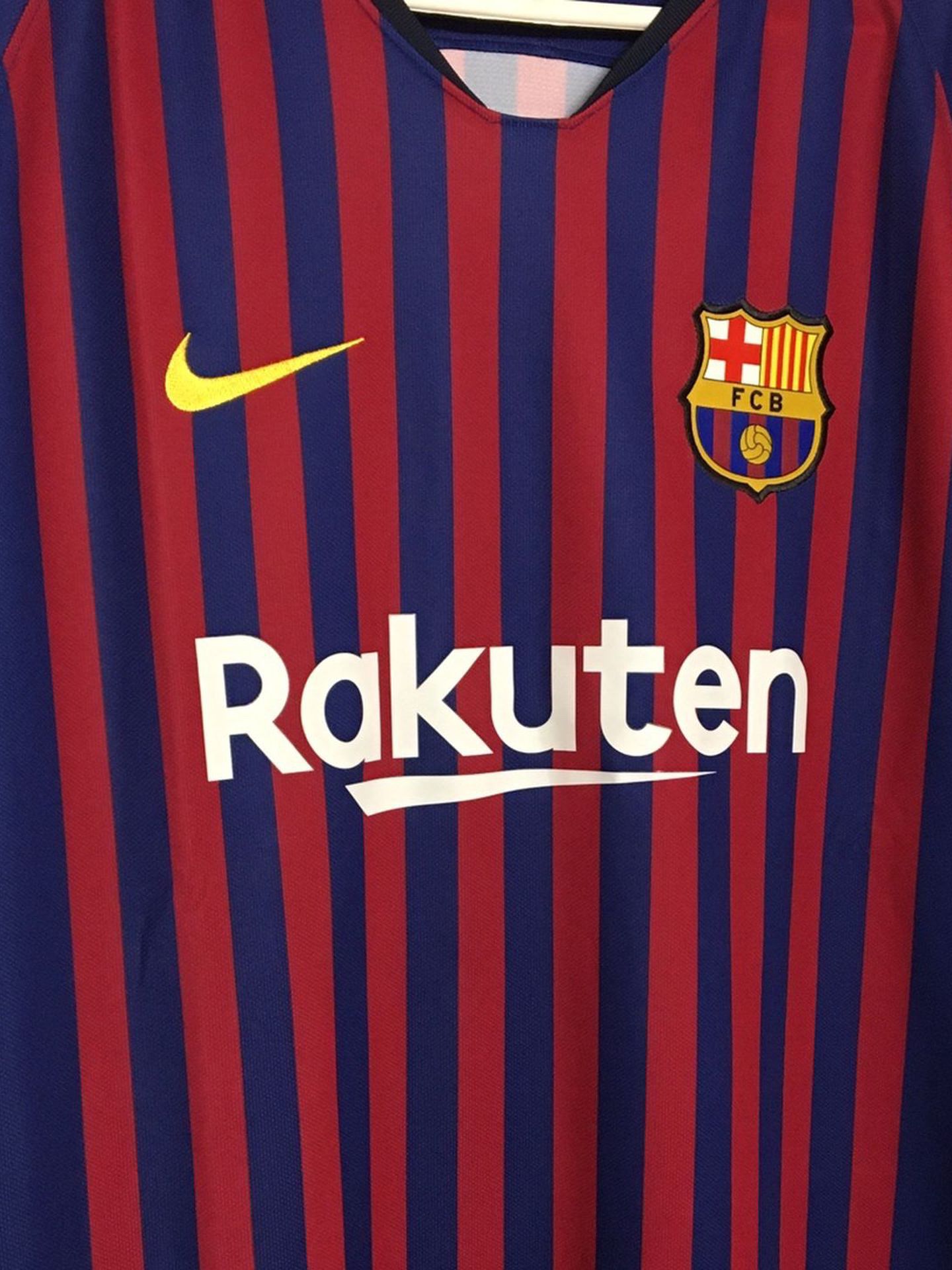 Unmarked 2018/19 FC Barcelona Stadium Home Football Shirt
