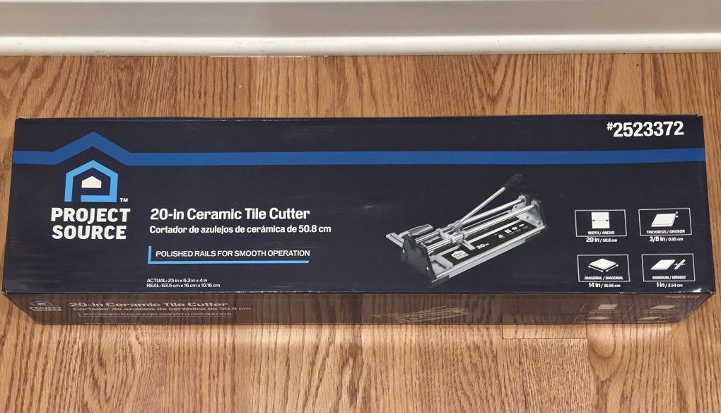 project source 20-in ceramic tile cutter- New