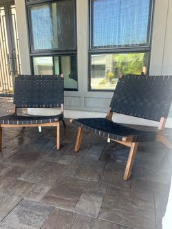 Abbott Acacia Woven Outdoor Lounge Chair