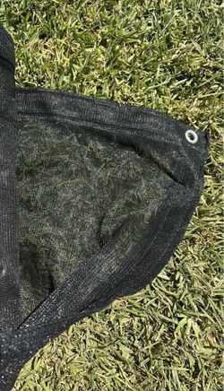 12ft x 20ft Multi-Purpose Black Mesh Tarp / Malla Sombra