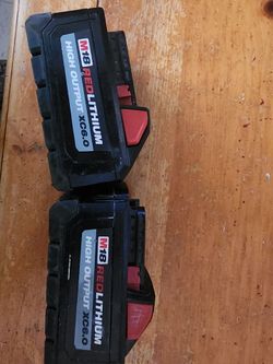 Milwaukee battery 6ah m18 2 for 180Aor100 each