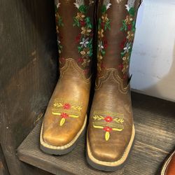 Botas De Piel De Mexico Comoda Para Mujer 