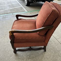 Used 1970s Vintage Chair with Matching Ottoman