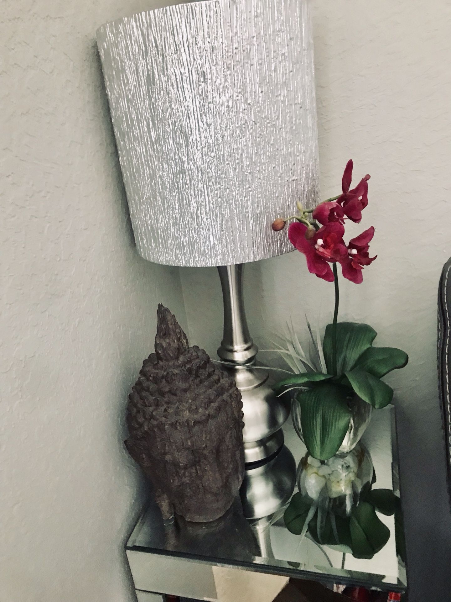 Matching Silver Lamps