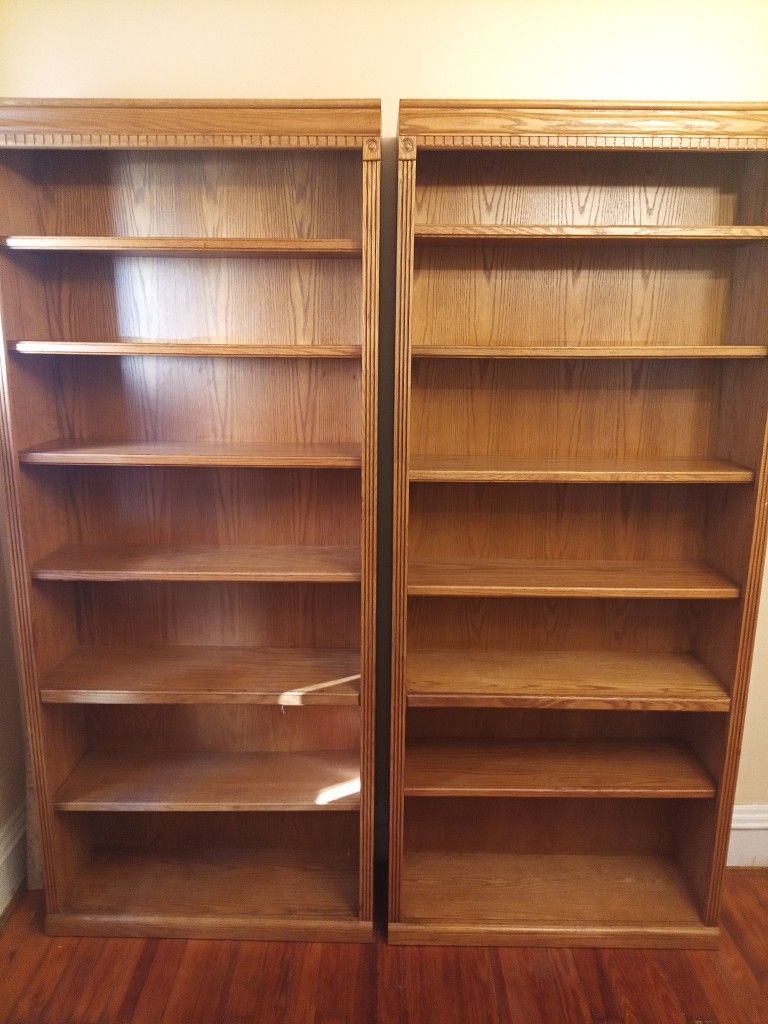 Two Large Bookshelves By Martin Home Furnishings. # HO3684/W