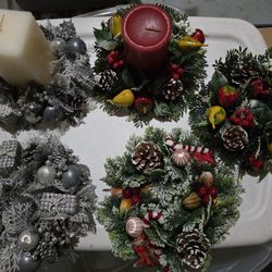 Wreath Candle Holders