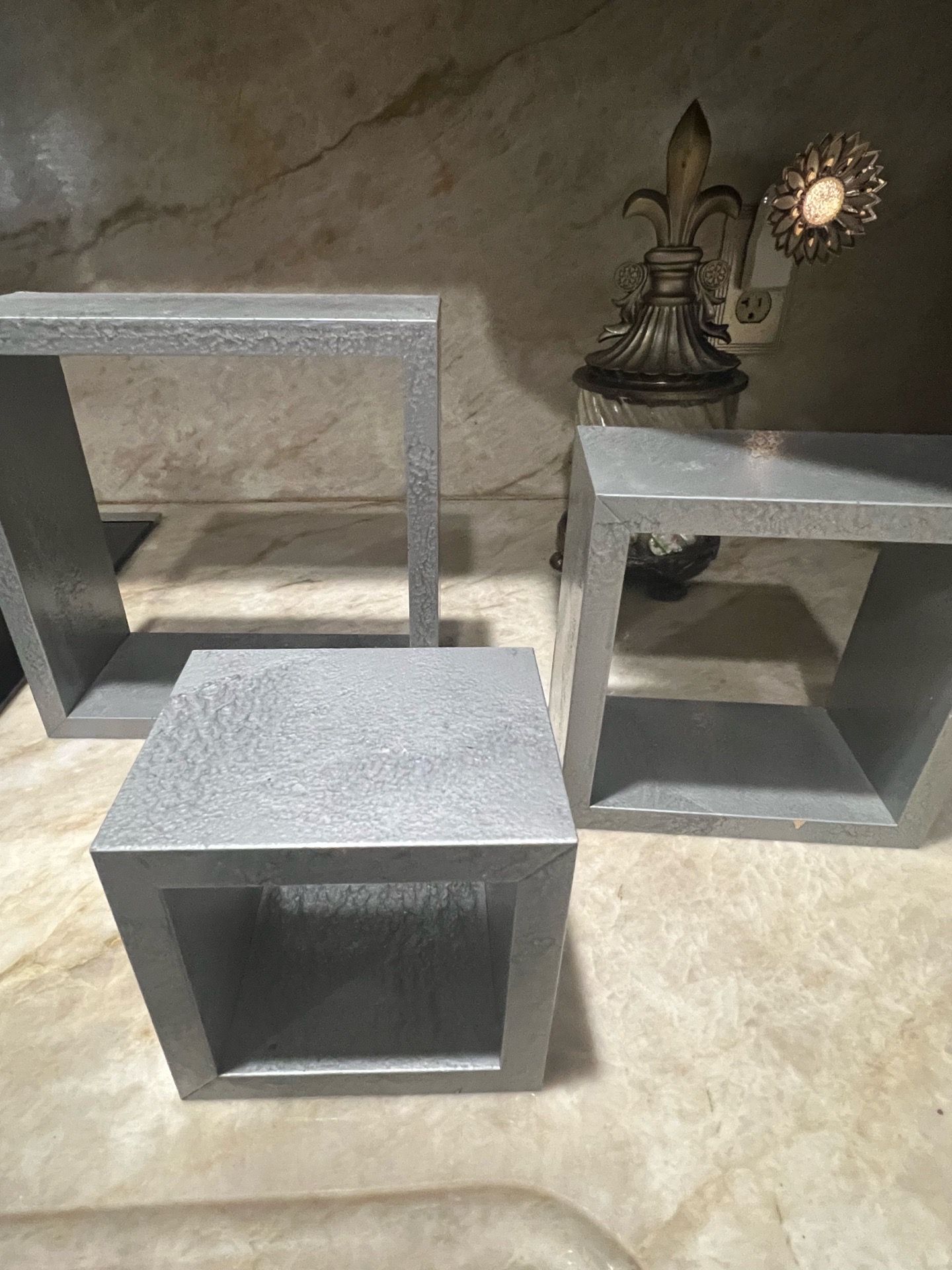 Set of Floating Cube Shelves