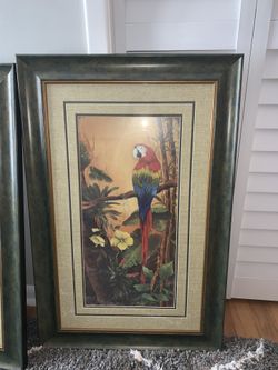 2 Bird Framed Paintings