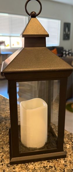 NEW Decorative Lantern with Battery-Operated Candle