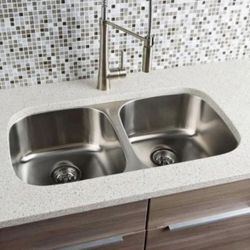 🛠️✨ 32.25” Double Bowl Undermount Kitchen Sink – 16 Gauge Stainless Steel | NEW in Box ✨🛠️