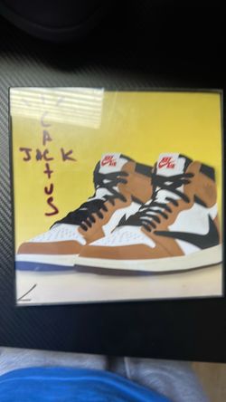 Travis Scott Jordan 1 picture art
