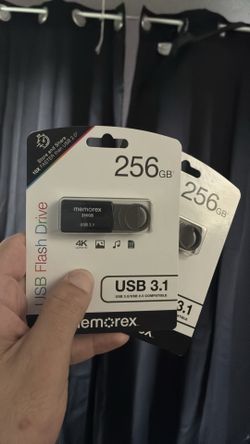 P NEW) 2-Pack Memorex 256GB USB 3.1 Flash Drives