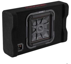 KICKER 49L7TDF122 Down-Firing 12" L7T 2-Ohm Subwoofer Enclosure, 600 Watts RMS