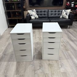 2 Ikea Alex Drawers