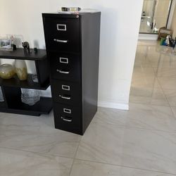 Black Filing Cabinet 4-Drawer