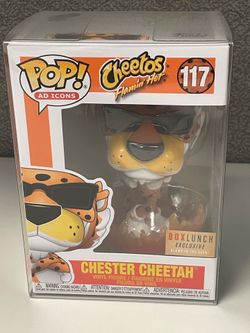 Funko Pop Cheetos Flaming Hot #117 Chester Cheetah GITD Boxlunch exclusive
