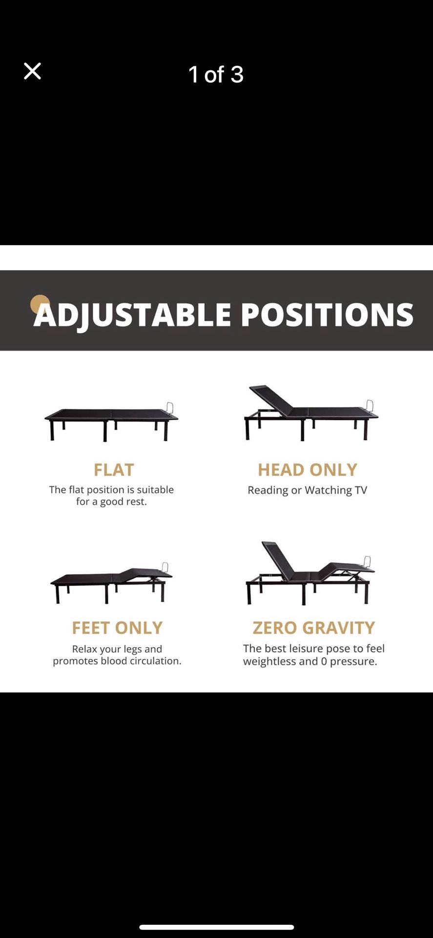 King Size Electric Bed Frame