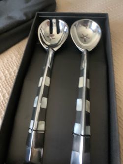 New Beautiful Saks Fifth Avenue Salad Servers - Make Offer