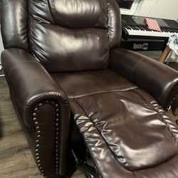 Dark Brown Recliner Sofa Chair