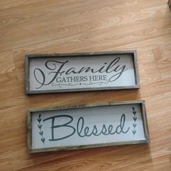 Wall Decor Wooden Frames $20