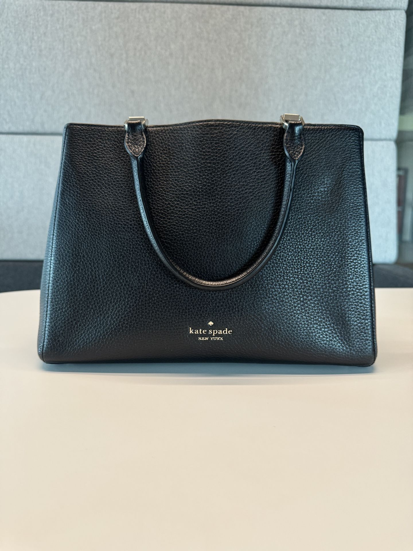 Kate Spade Black Leather Sophisticated Tote