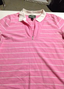 Brand New Large Pink and White Ralph Lauren Shirt