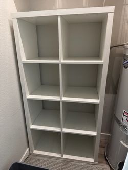 Ikea White Bookcase Shelving Unit
