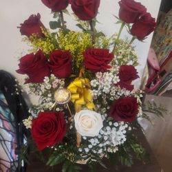 One Dozen Flower Basket