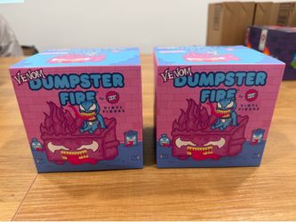SDCC 2026 100% Soft Exclusive GITD Venom Dumpster Fire Vinyl Figure LE 123 /1200 &150/1200