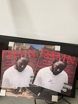 KENDRICK LAMAR DAMN AUTOGRAPHED VINYL