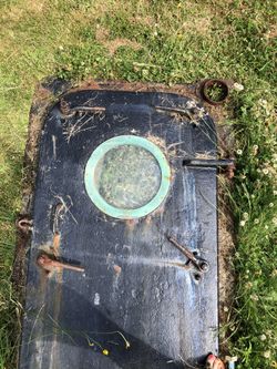 Antique boat door