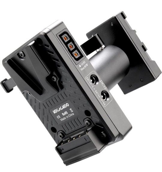 Adjustable Fully Decoded V-Mount Battery to BP-U Series Battery Conversion Adapter Plate, Replace of BP-U90/U96/U60/U30 Batteries- for Sony PXW-FX9/FX