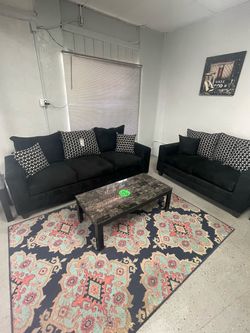 Sofa and loveseat set