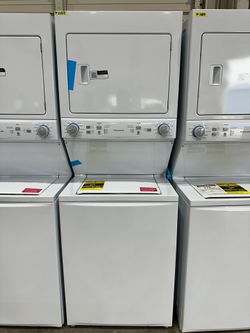 FRIGIDAIRE 27” STACKED WASHER & ELECTRIC DRYER 🔥WARRANTY🔥DELIVERY🔥