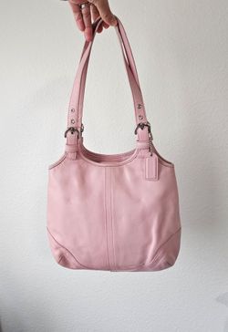 Vintage Coach Soho Slim Hobo baby pink
