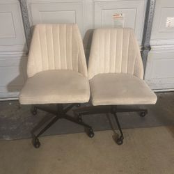 Two Tan Chairs 
