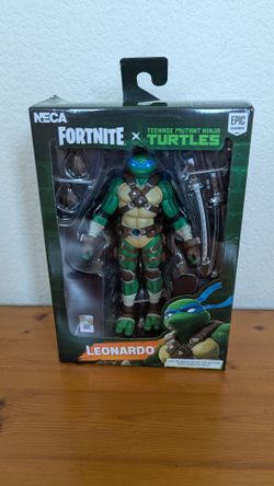 NECA fortnite teenage mutant ninja turtles Leonardo figure