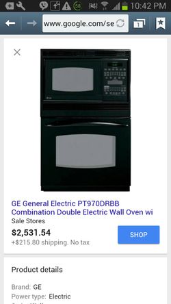 GE black microwave oven combo