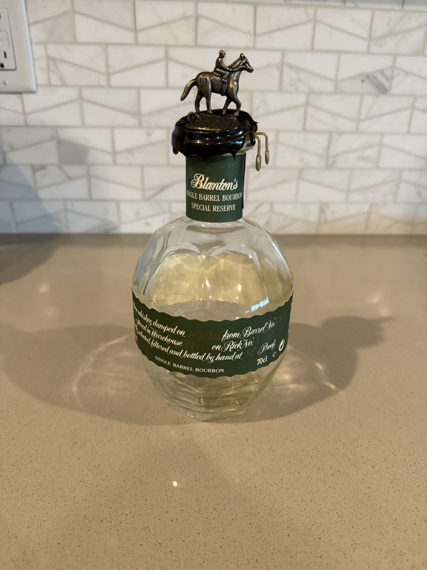 Blanton’s Special Reserve Empty Bottle Set