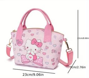 Cute Hello Kitty Small Purse /crossbody / shoulder strap purse or Makeup Bag