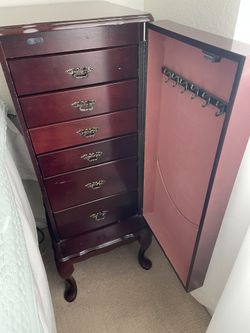 Free Standing 90s Jewelry Cabinet