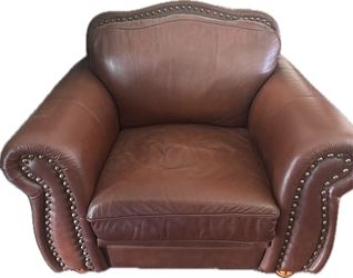 Restoration Hardware Leather Sofa Chair Soft