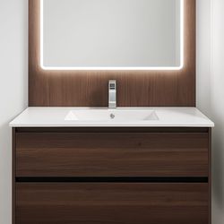 Bathroom vanity floating