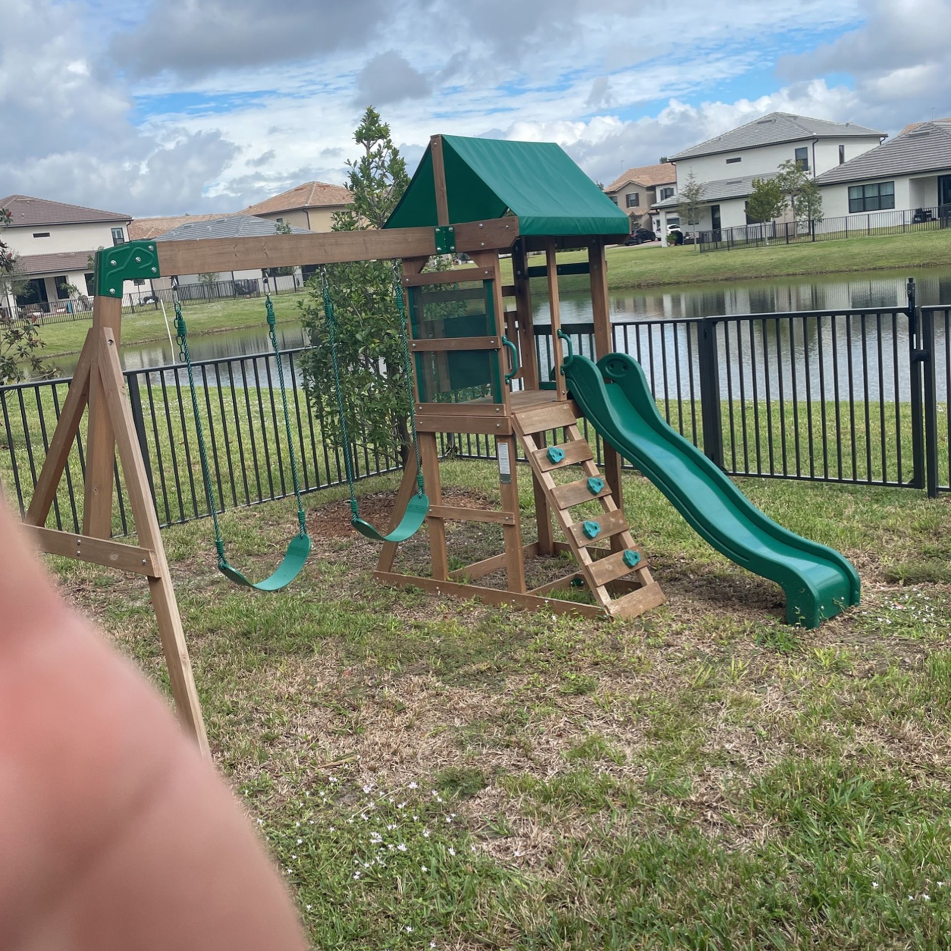 Playground Wooden Swing Set 