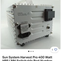 Sun System Harvest Pro 400 Watt HPS/ MH 

