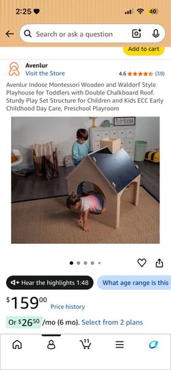 Kids indoor playhouse