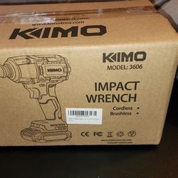 KIMO Cordless Impact Wrench 1/2", Brushless Impact Driver

