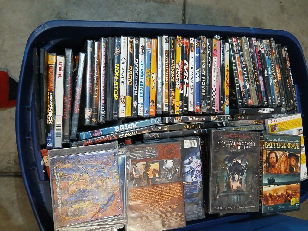 5 Bins Of DvDS.